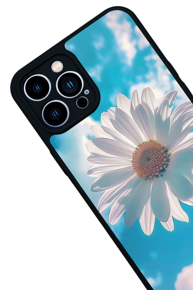 iPhone 12 Pro Max Uyumlu Cicek Tasarımlı Glossy Premium Kılıf