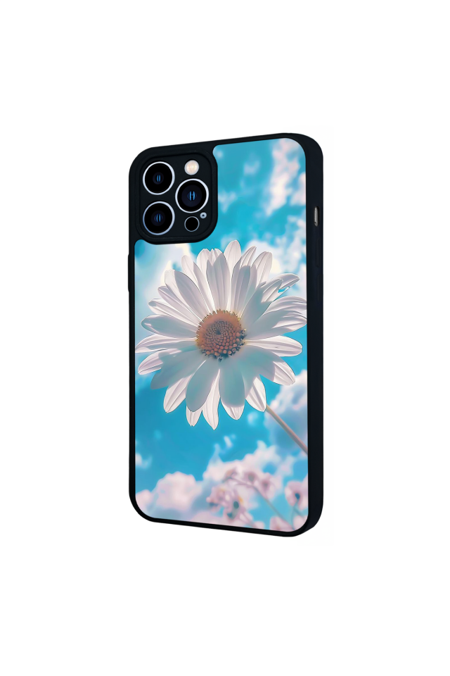 iPhone 12 Pro Max Uyumlu Cicek Tasarımlı Glossy Premium Kılıf