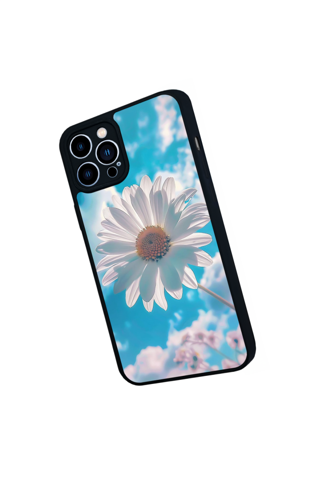 iPhone 12 Pro Max Uyumlu Cicek Tasarımlı Glossy Premium Kılıf