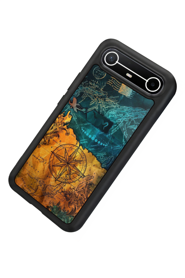 Tecno Spark Slim 5G Uyumlu Harita Tasarımlı Glossy Premium Kılıf