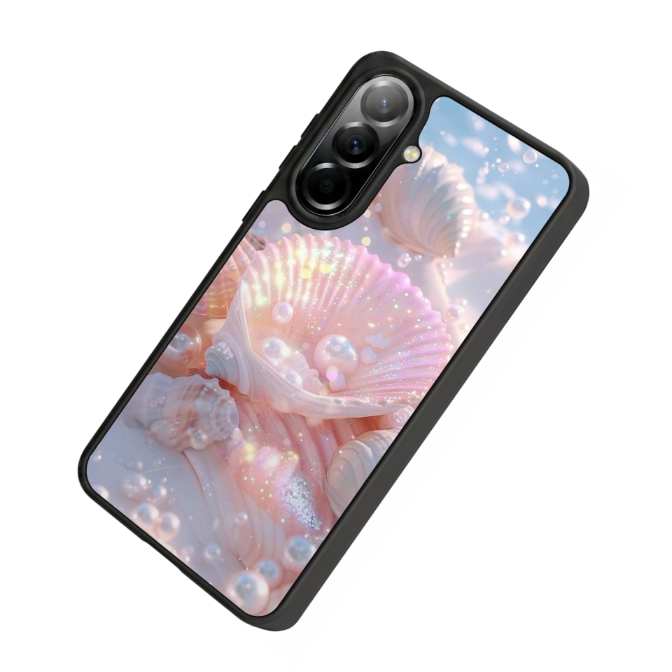 Samsung Galaxy A37 Uyumlu  İnci Tasarımlı Glossy Premium Kılıf
