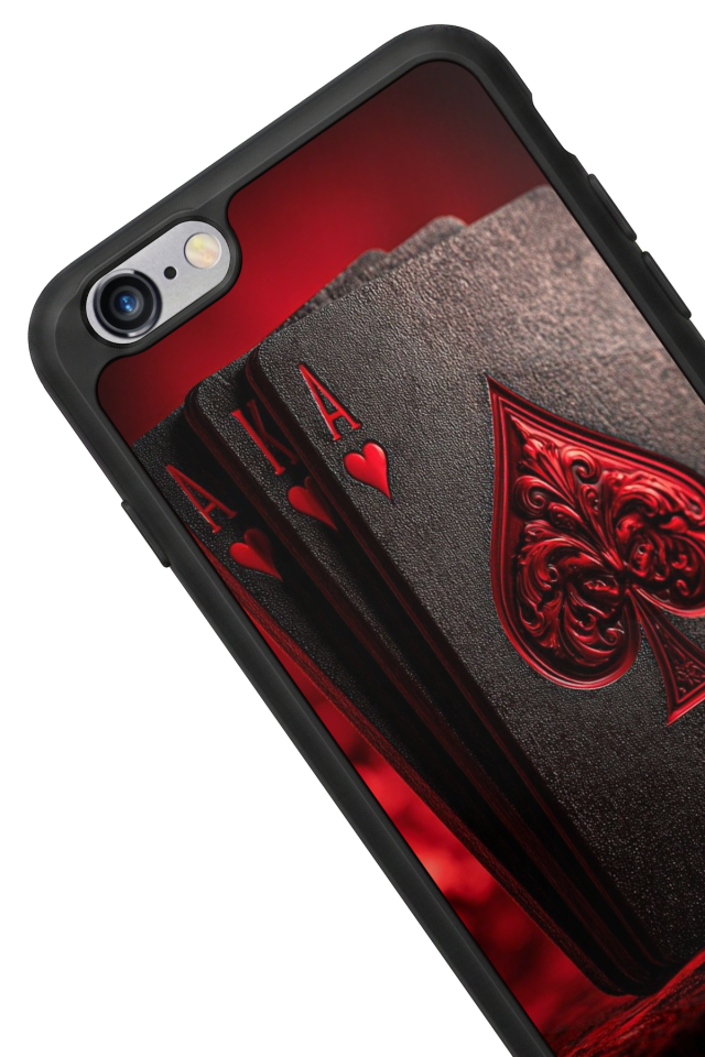 iPhone 6s Plus Uyumlu Kart Tasarımlı Glossy Premium Kılıf