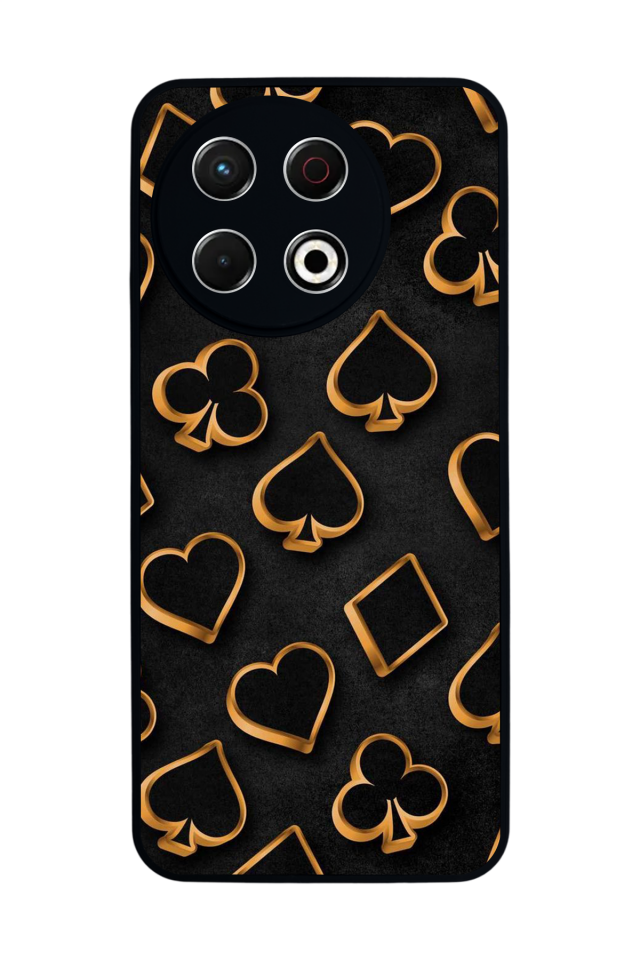 Tecno Spark 30 Pro Uyumlu Kart Tasarımlı Glossy Premium Kılıf