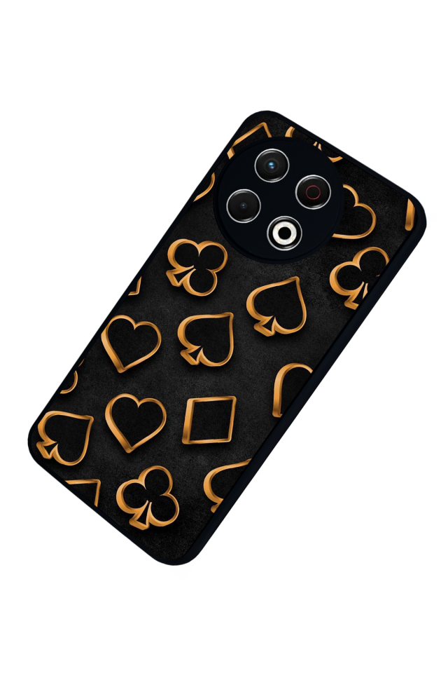 Tecno Spark 30 Pro Uyumlu Kart Tasarımlı Glossy Premium Kılıf