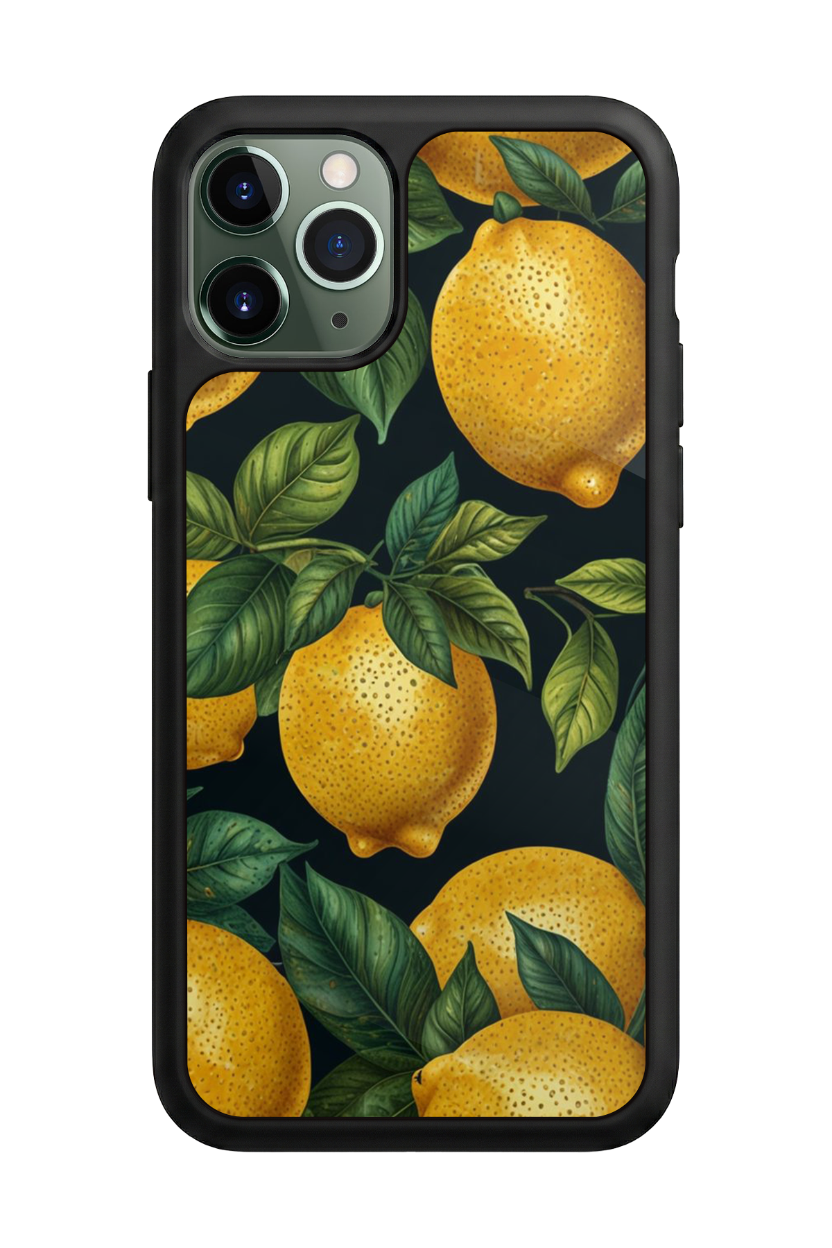 iPhone 11 Pro Uyumlu Limon Tasarımlı Glossy Premium Kılıf
