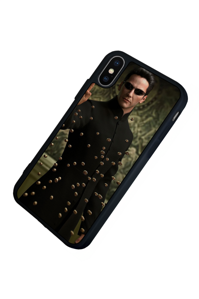 iPhone XS Max Uyumlu MatriiPhone XS Max Tasarımlı Glossy Premium Kılıf