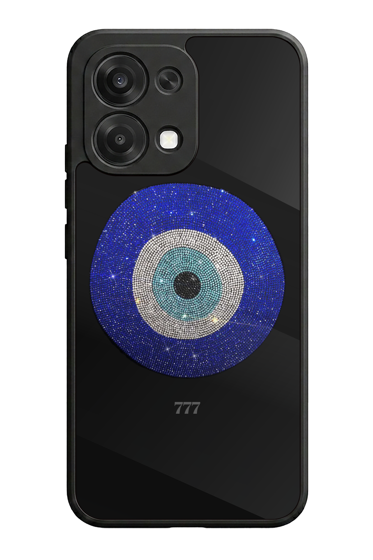 Oppo A6 Pro Uyumlu Nazar Tasarımlı Glossy Premium Kılıf