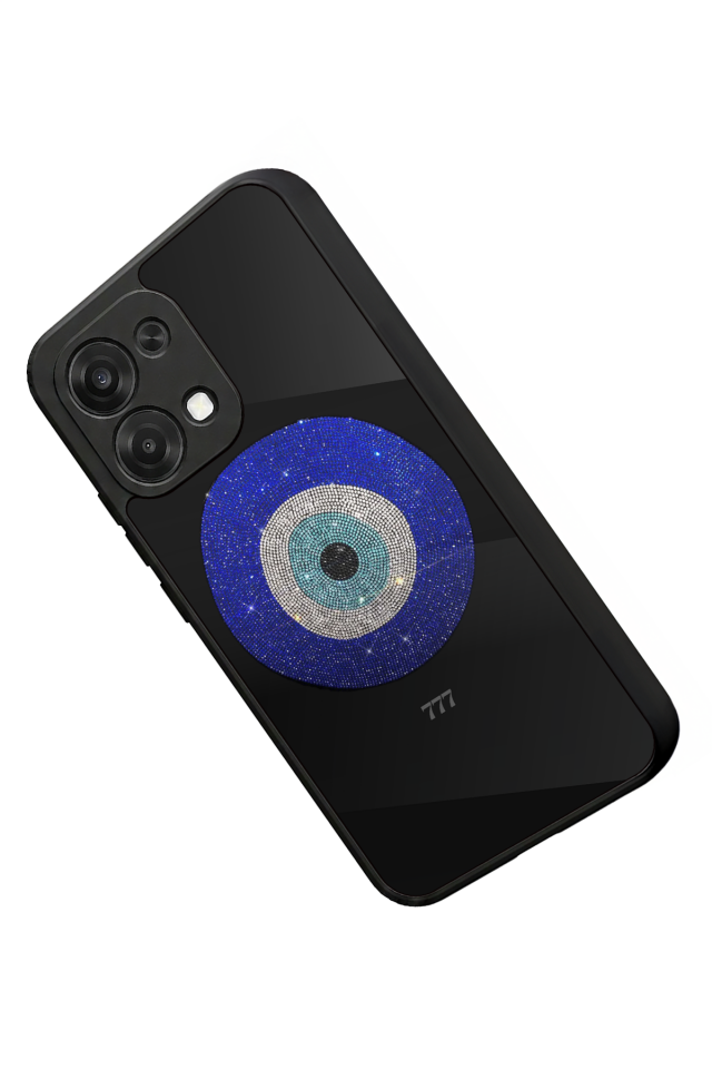 Oppo A6 Pro Uyumlu Nazar Tasarımlı Glossy Premium Kılıf