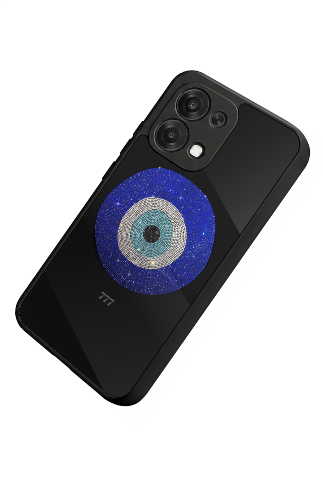 Oppo A6 Pro Uyumlu Nazar Tasarımlı Glossy Premium Kılıf