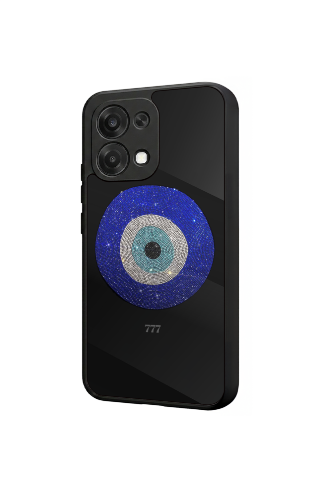 Oppo A6 Pro Uyumlu Nazar Tasarımlı Glossy Premium Kılıf
