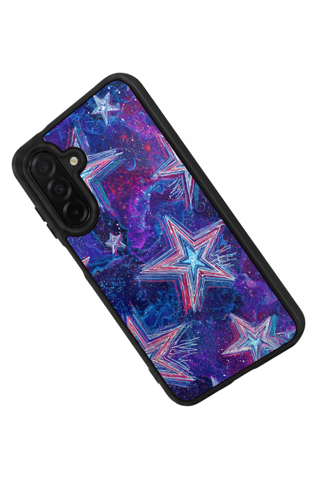 Samsung Galaxy A56 Uyumlu Retro Yildizlar Tasarımlı Glossy Premium Kılıf