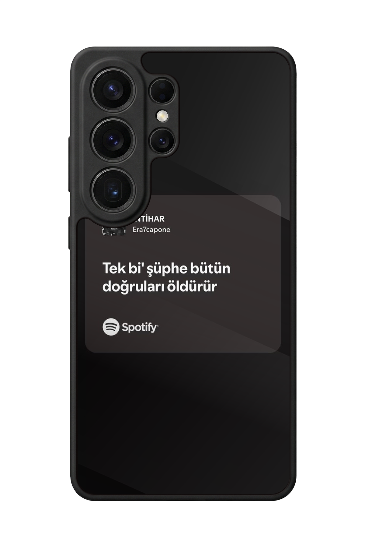 Samsung Galaxy S26 Ultra Uyumlu Sarki Sozleri Tasarımlı Glossy Premium Kılıf