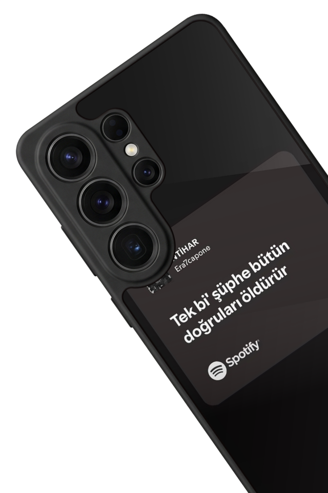 Samsung Galaxy S26 Ultra Uyumlu Sarki Sozleri Tasarımlı Glossy Premium Kılıf