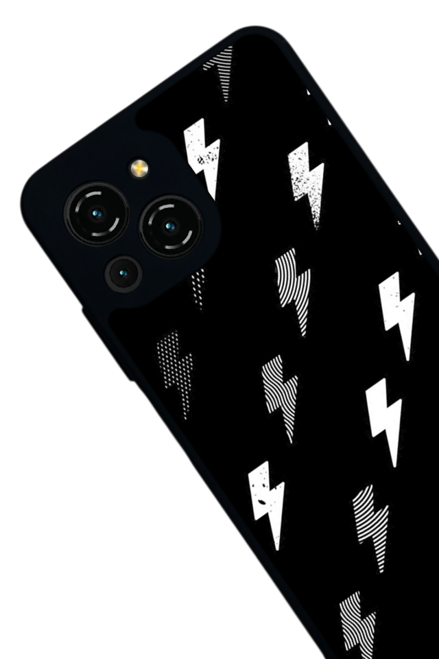 Reeder S23 Pro Max Uyumlu Simsek Tasarımlı Glossy Premium Kılıf