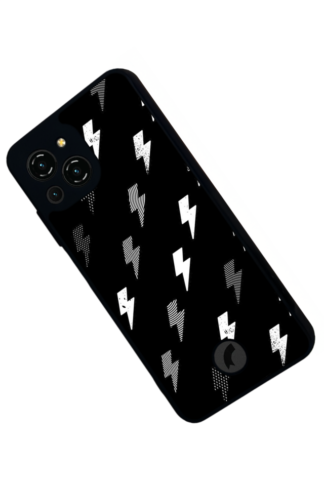 Reeder S23 Pro Max Uyumlu Simsek Tasarımlı Glossy Premium Kılıf