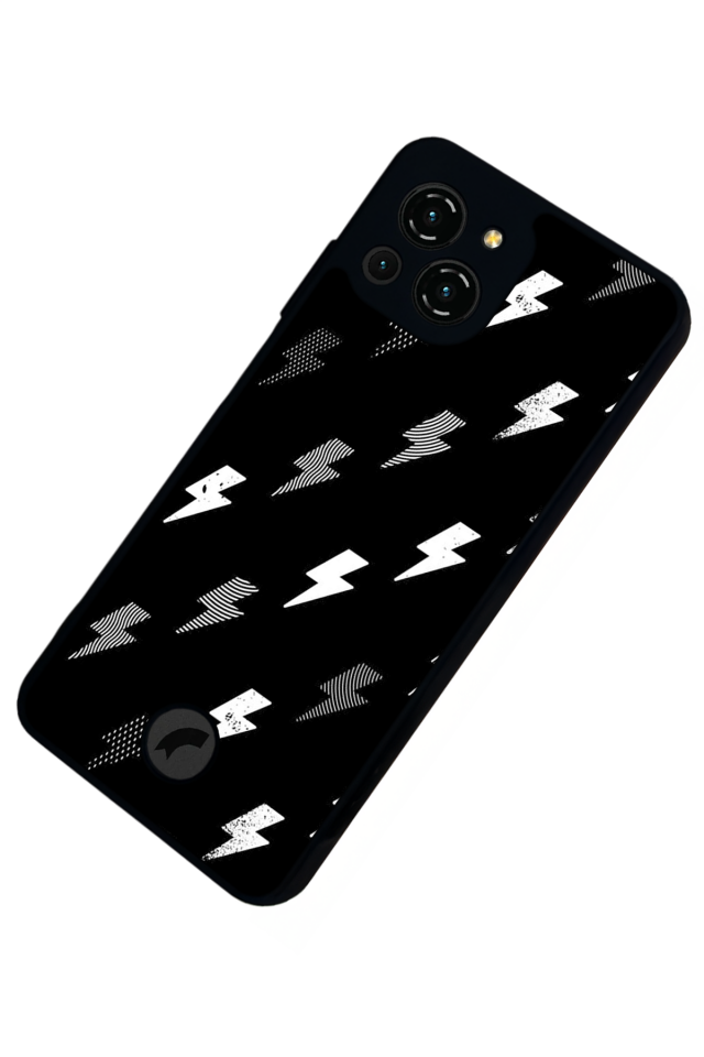 Reeder S23 Pro Max Uyumlu Simsek Tasarımlı Glossy Premium Kılıf