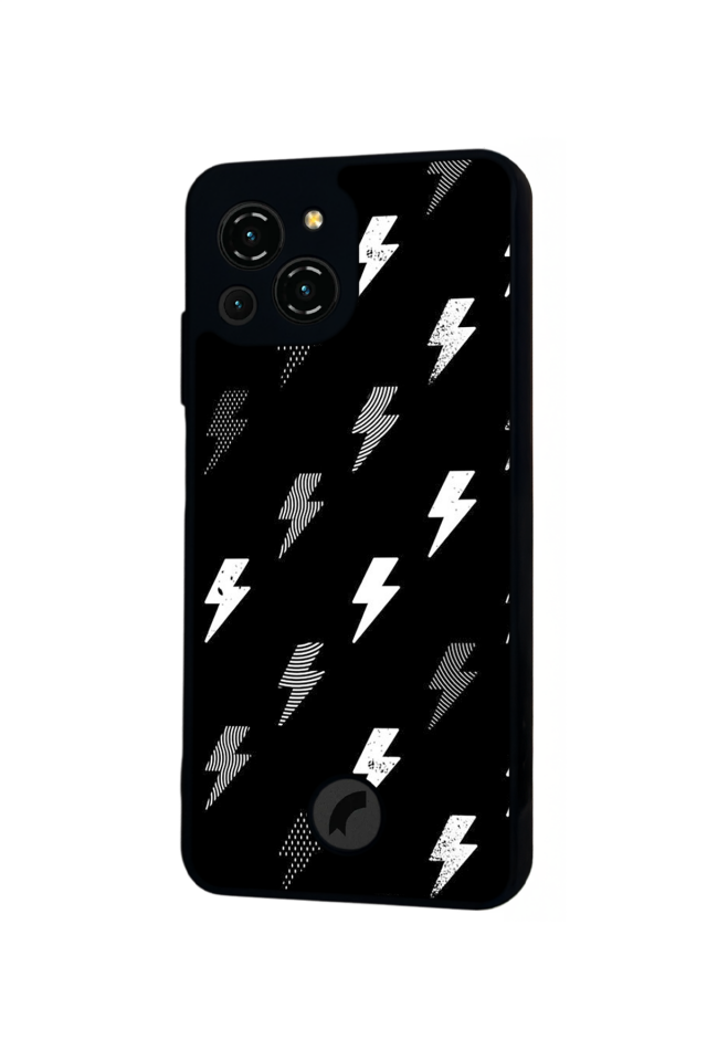 Reeder S23 Pro Max Uyumlu Simsek Tasarımlı Glossy Premium Kılıf