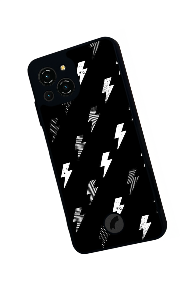 Reeder S23 Pro Max Uyumlu Simsek Tasarımlı Glossy Premium Kılıf