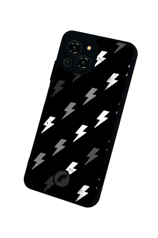 Reeder S23 Pro Max Uyumlu Simsek Tasarımlı Glossy Premium Kılıf