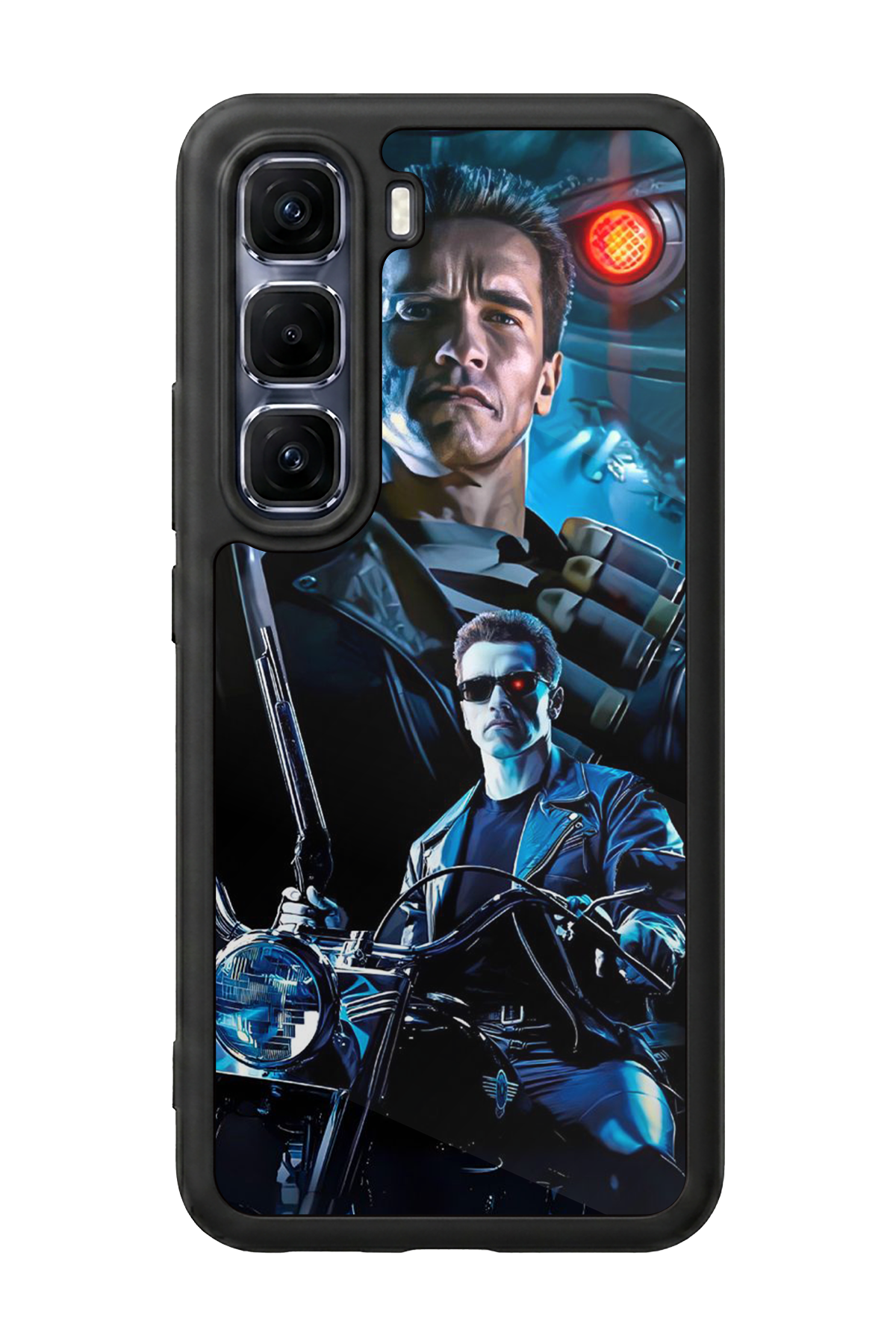 Infinix Hot 60 Pro Plus Uyumlu Terminator Tasarımlı Glossy Premium Kılıf