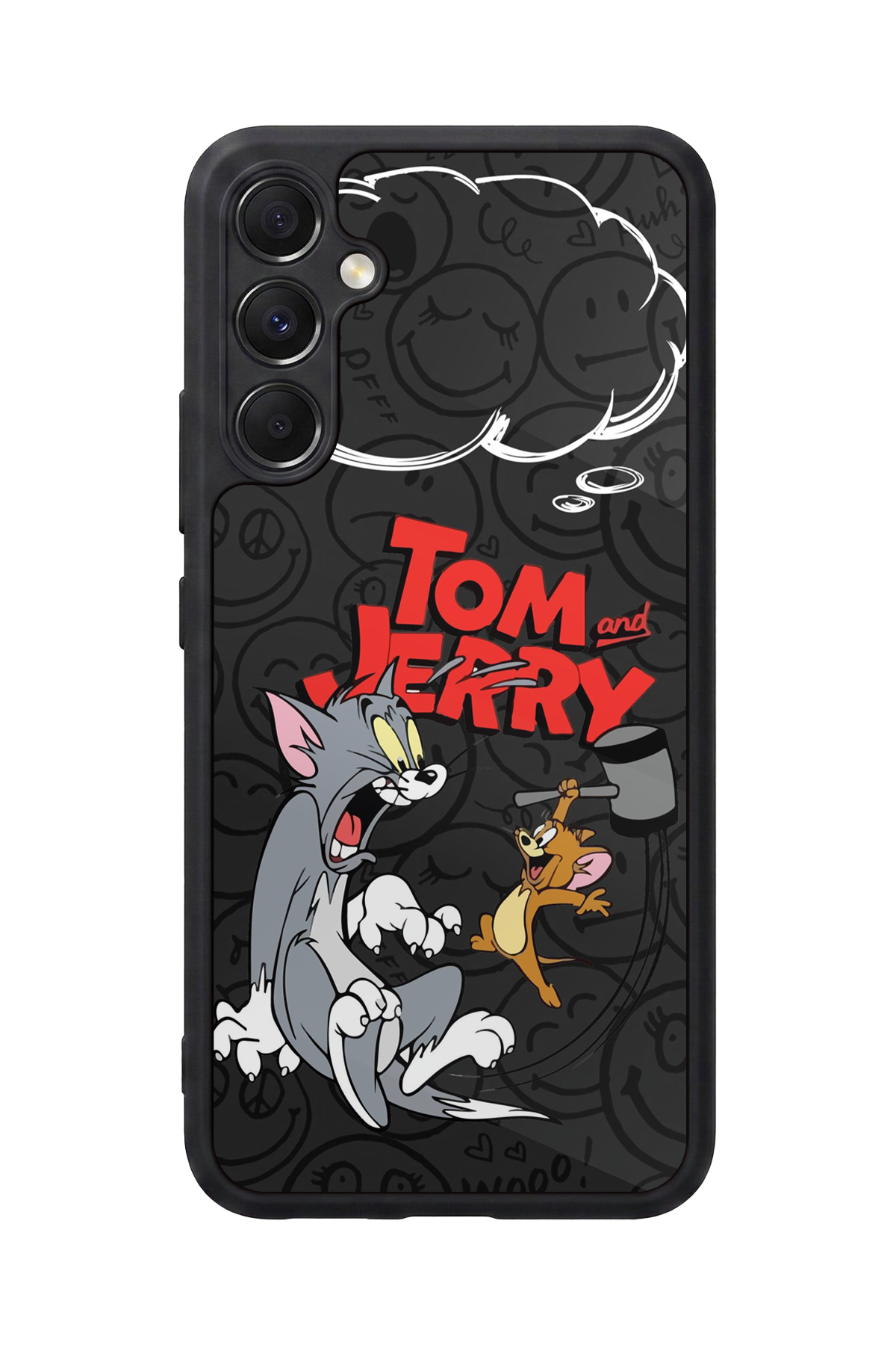 Samsung Galaxy M34 Uyumlu Tom And Jerry Tasarımlı Glossy Premium Kılıf