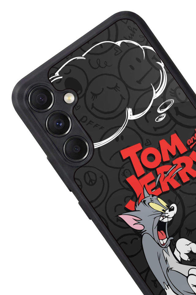 Samsung Galaxy M34 Uyumlu Tom And Jerry Tasarımlı Glossy Premium Kılıf