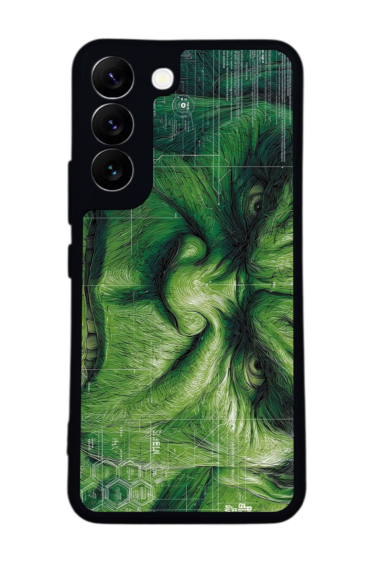 Samsung Galaxy S22 Uyumlu Hulk Tasarımlı Glossy Premium Kılıf