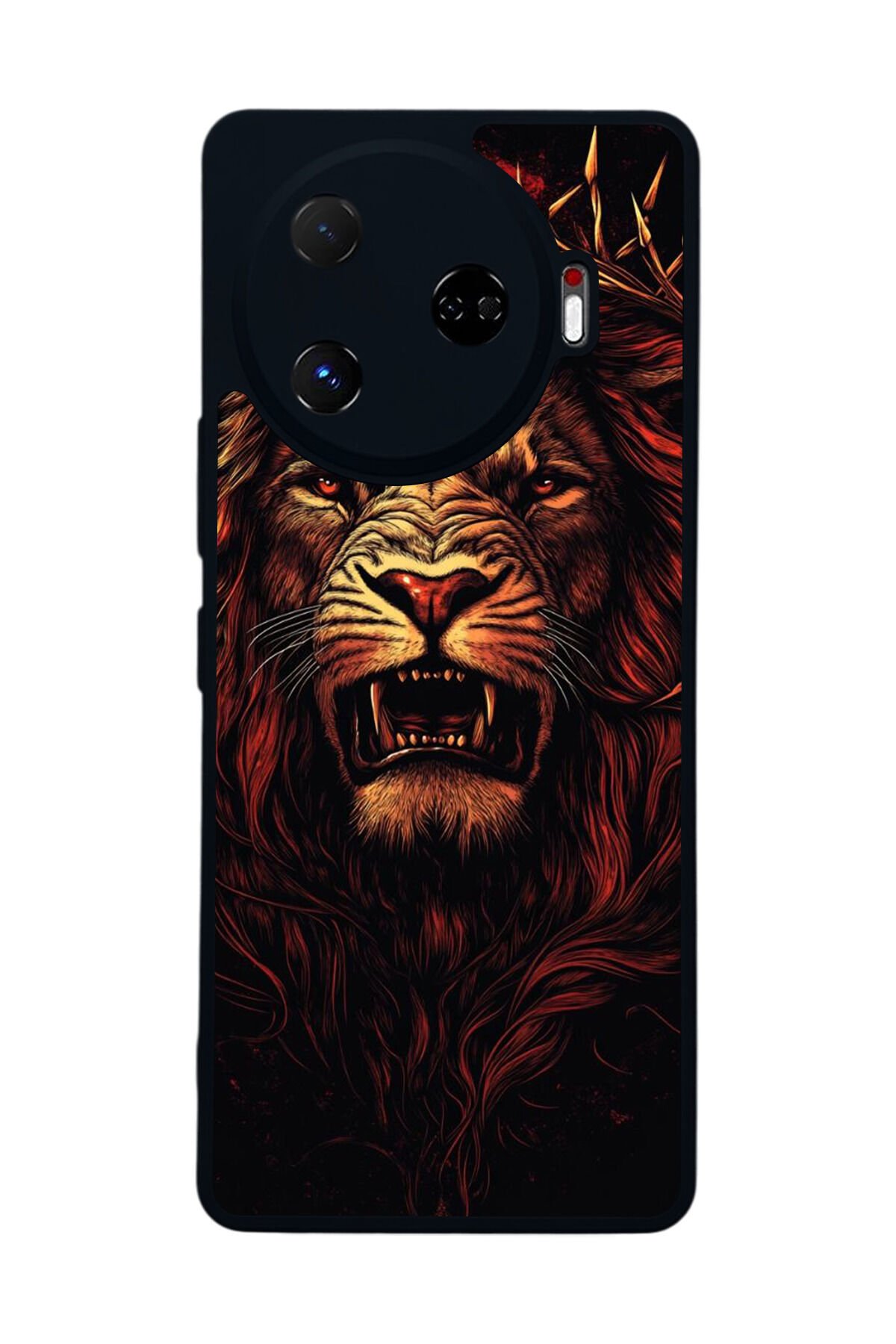 Tecno Camon 30 Pro Uyumlu Aslan Tasarımlı Glossy Premium Kılıf