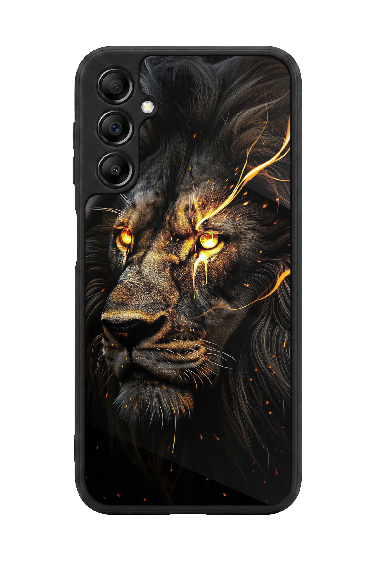 Samsung Galaxy A14 Uyumlu Aslan Tasarımlı Glossy Premium Kılıf