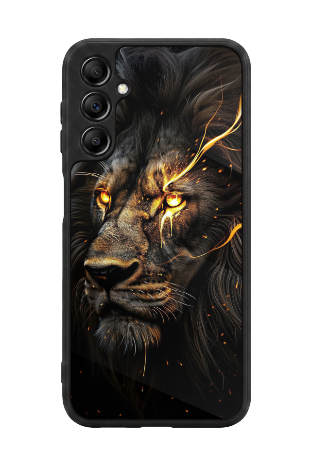 Samsung Galaxy A14 Uyumlu Aslan Tasarımlı Glossy Premium Kılıf