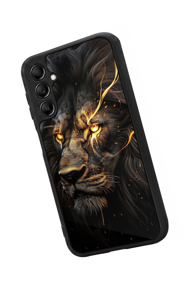 Samsung Galaxy A14 Uyumlu Aslan Tasarımlı Glossy Premium Kılıf