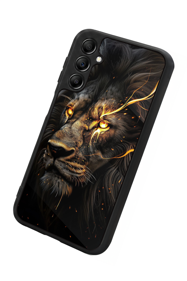 Samsung Galaxy A14 Uyumlu Aslan Tasarımlı Glossy Premium Kılıf