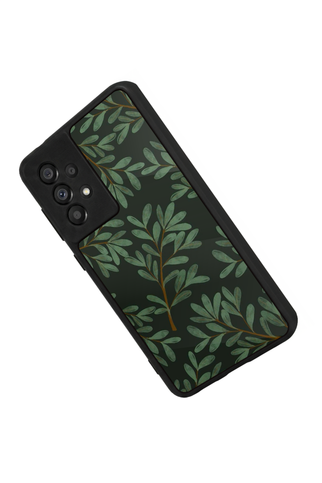 Samsung Galaxy A73 Uyumlu Botanik Tasarımlı Glossy Premium Kılıf