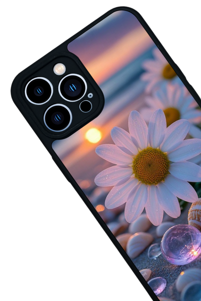 iPhone 12 Pro Max Uyumlu Cicek Tasarımlı Glossy Premium Kılıf
