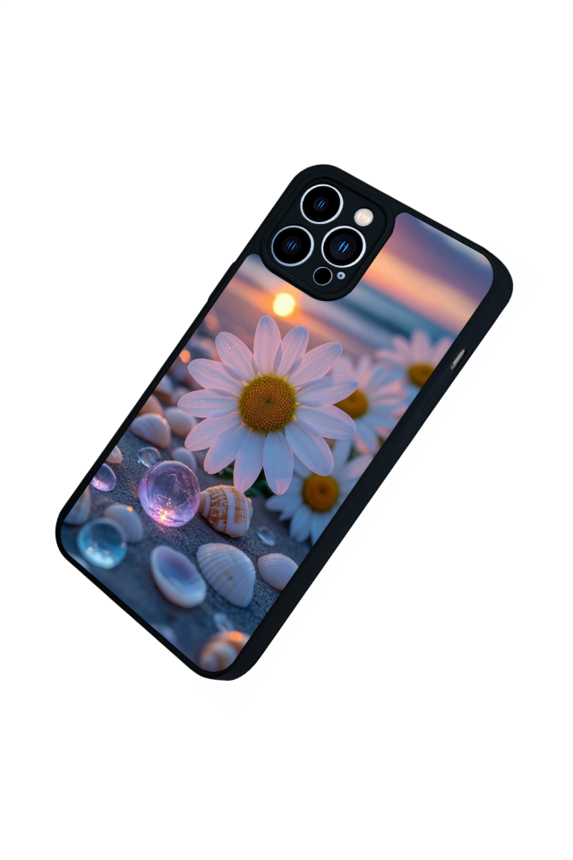 iPhone 12 Pro Max Uyumlu Cicek Tasarımlı Glossy Premium Kılıf