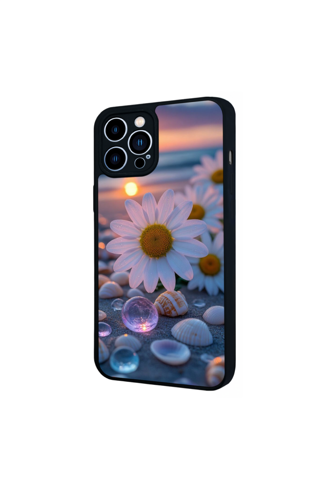 iPhone 12 Pro Max Uyumlu Cicek Tasarımlı Glossy Premium Kılıf