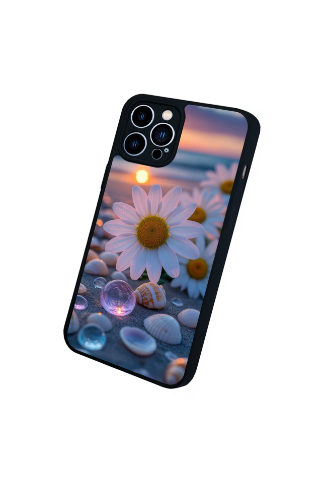 iPhone 12 Pro Max Uyumlu Cicek Tasarımlı Glossy Premium Kılıf