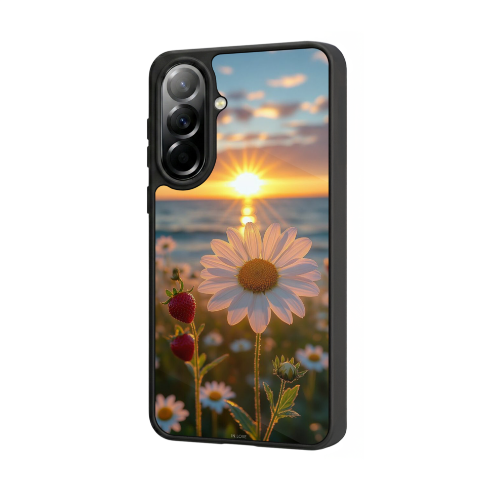 Samsung Galaxy A57 Uyumlu Cicek Tasarımlı Glossy Premium Kılıf
