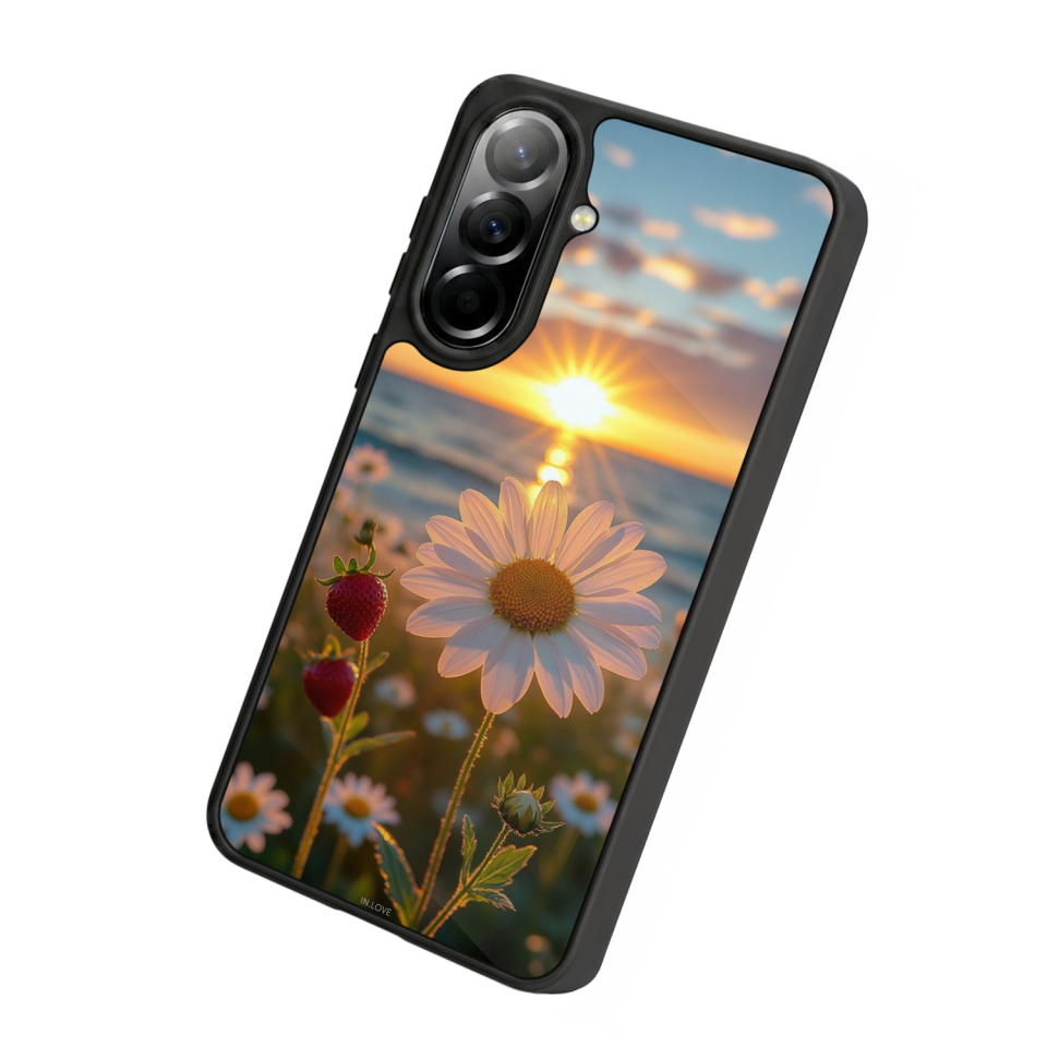 Samsung Galaxy A57 Uyumlu Cicek Tasarımlı Glossy Premium Kılıf