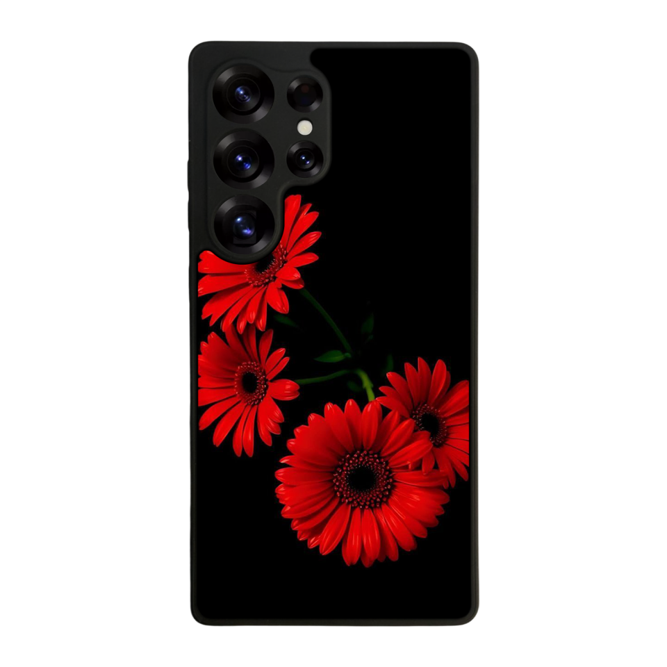 Samsung Galaxy S25 Ultra Uyumlu Cicek Tasarımlı Glossy Premium Kılıf