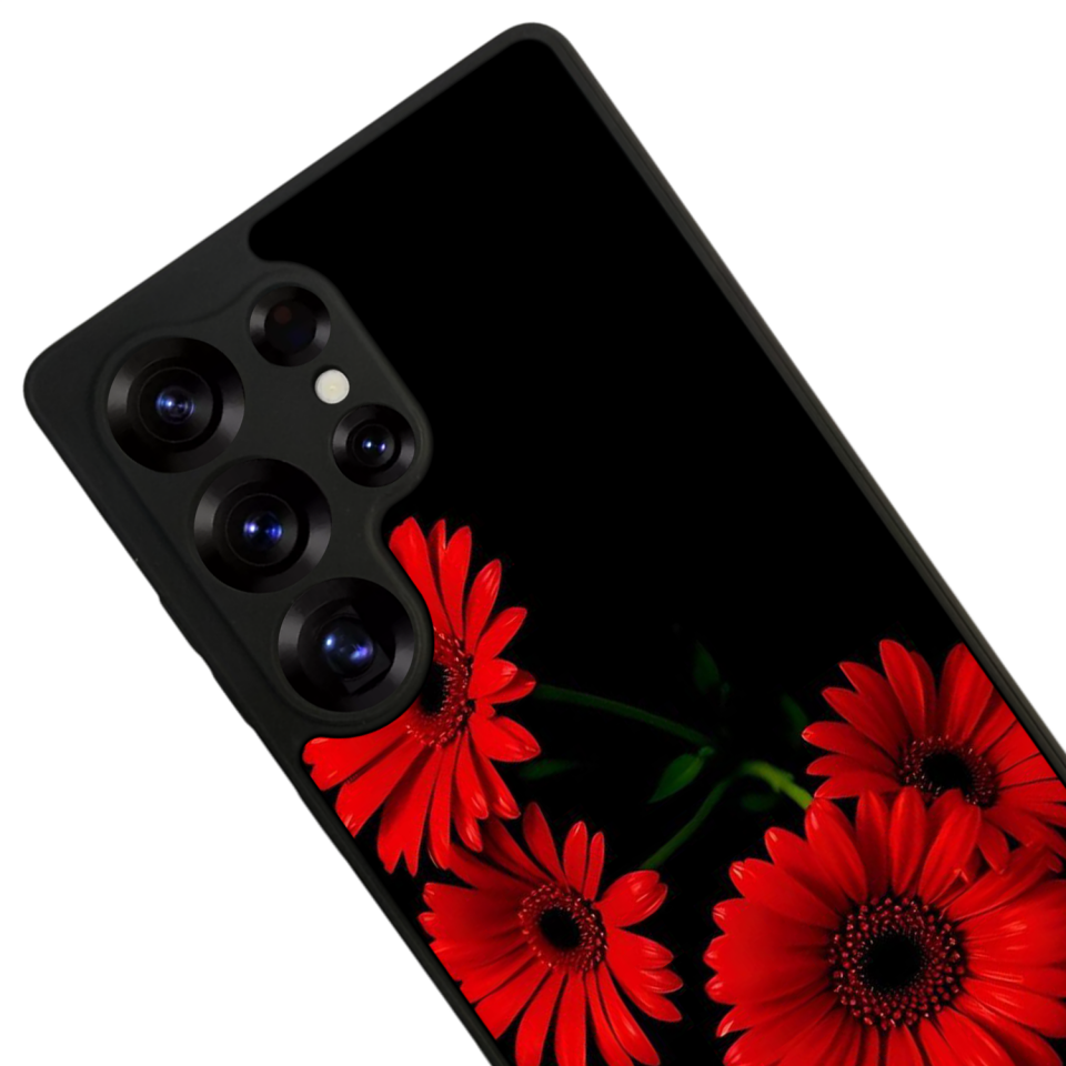 Samsung Galaxy S25 Ultra Uyumlu Cicek Tasarımlı Glossy Premium Kılıf