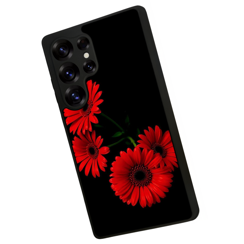 Samsung Galaxy S25 Ultra Uyumlu Cicek Tasarımlı Glossy Premium Kılıf