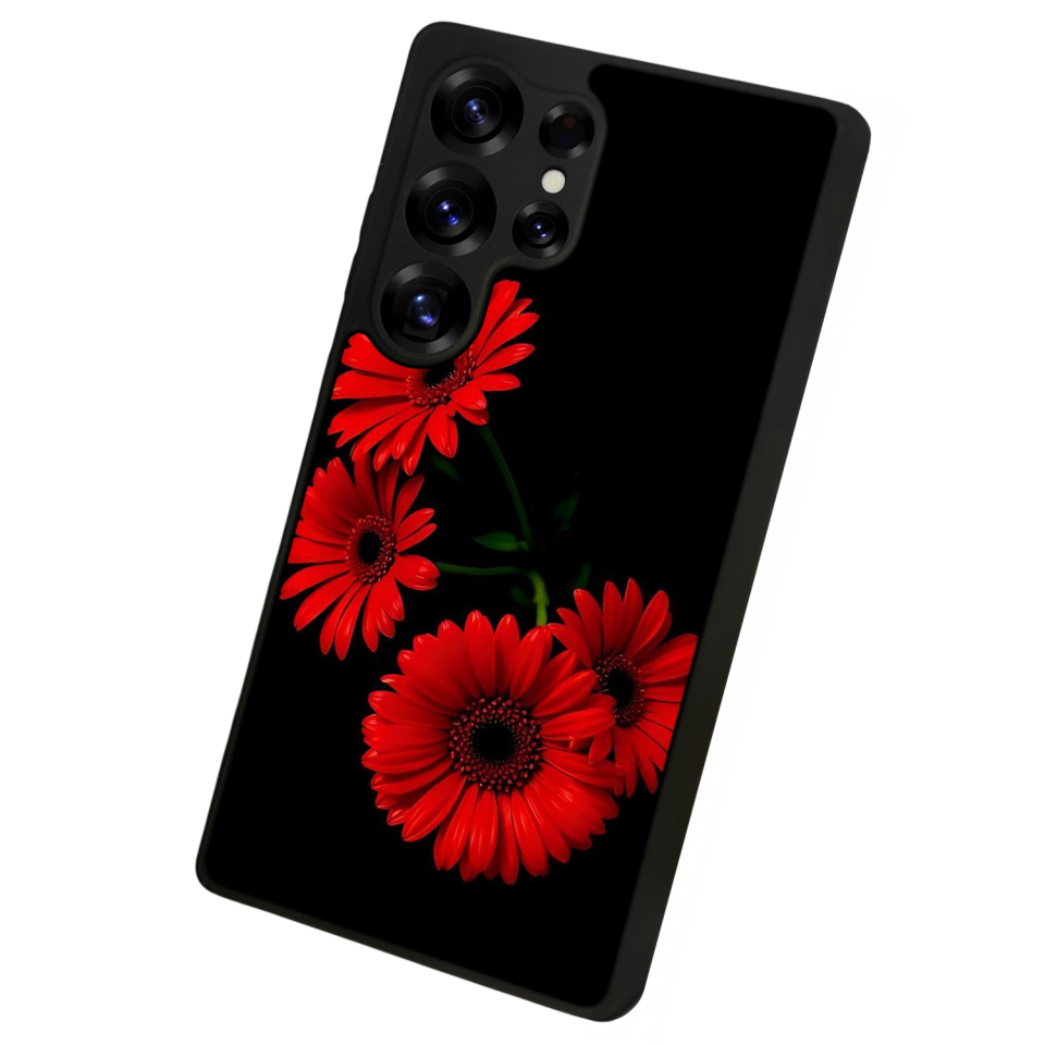 Samsung Galaxy S25 Ultra Uyumlu Cicek Tasarımlı Glossy Premium Kılıf