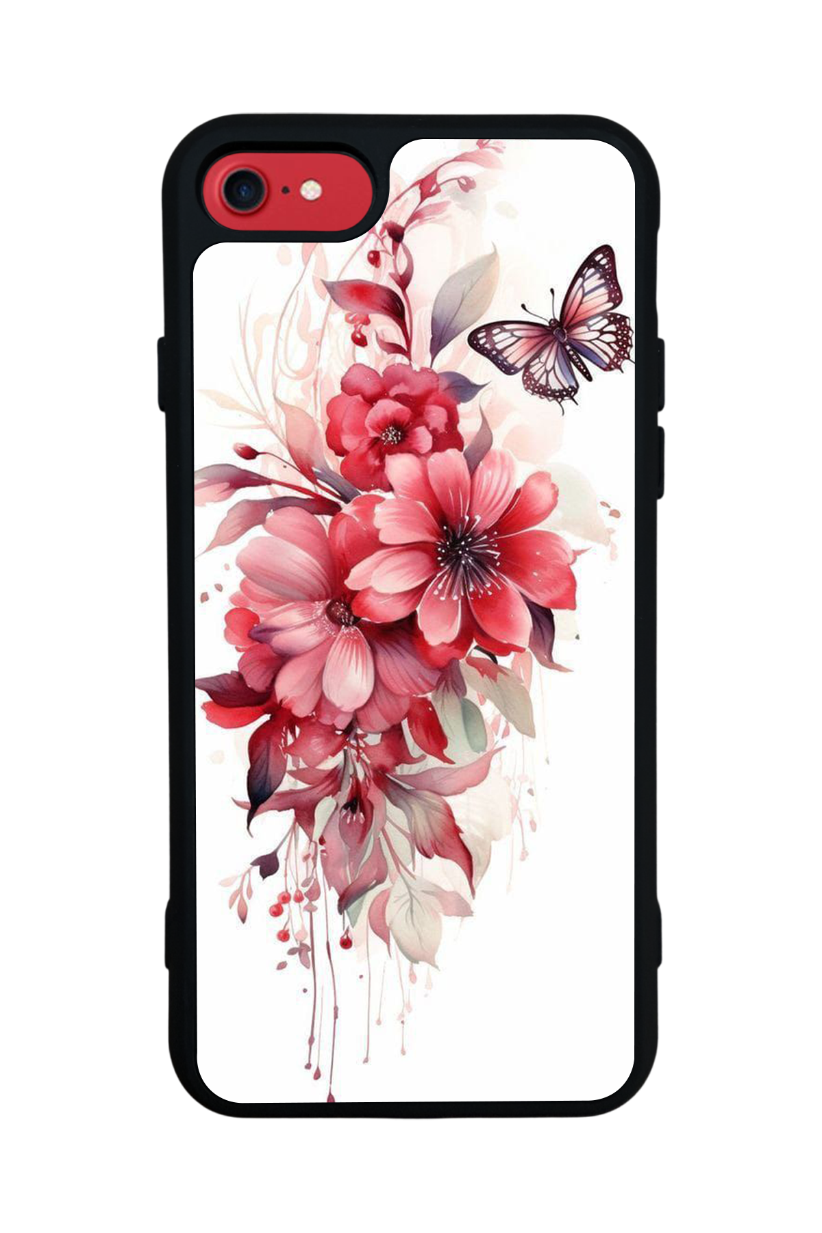 iPhone SE Uyumlu Floral Tasarımlı Glossy Premium Kılıf