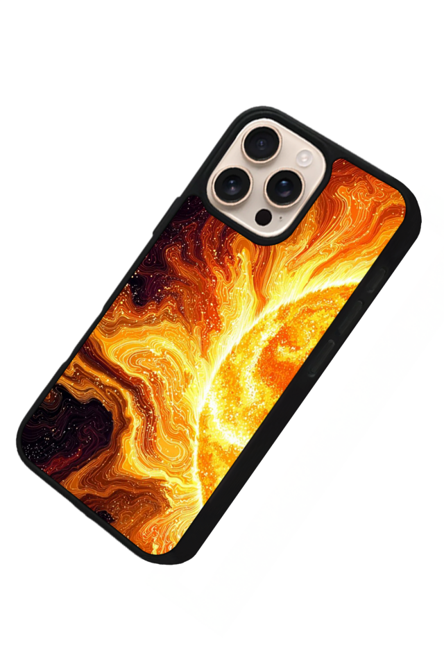 iPhone 16 Pro Uyumlu Gunes Tasarımlı Glossy Premium Kılıf