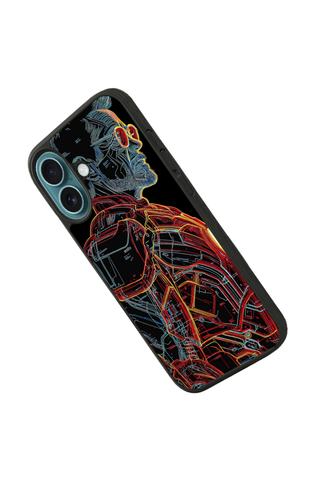 iPhone 16 Uyumlu Iron Man ( Demir Adam ) Tasarımlı Glossy Premium Kılıf