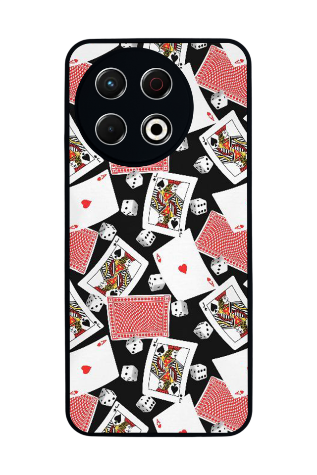 Tecno Spark 30 Pro Uyumlu Kart Tasarımlı Glossy Premium Kılıf