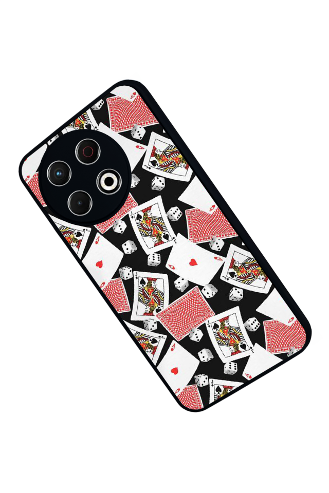 Tecno Spark 30 Pro Uyumlu Kart Tasarımlı Glossy Premium Kılıf