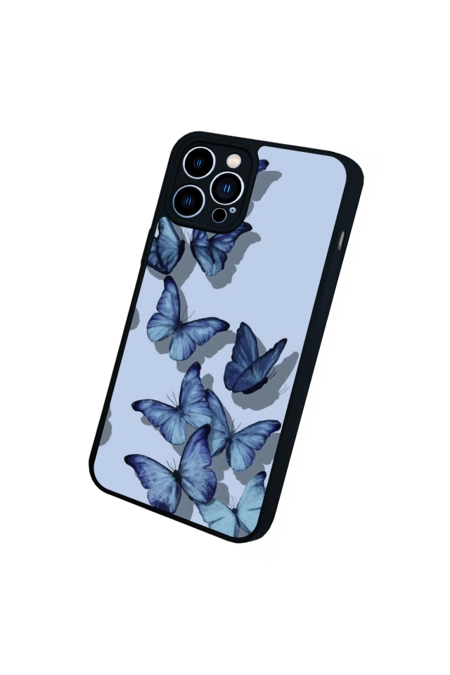 iPhone 13 Pro Max Uyumlu Kelebek Tasarımlı Glossy Premium Kılıf