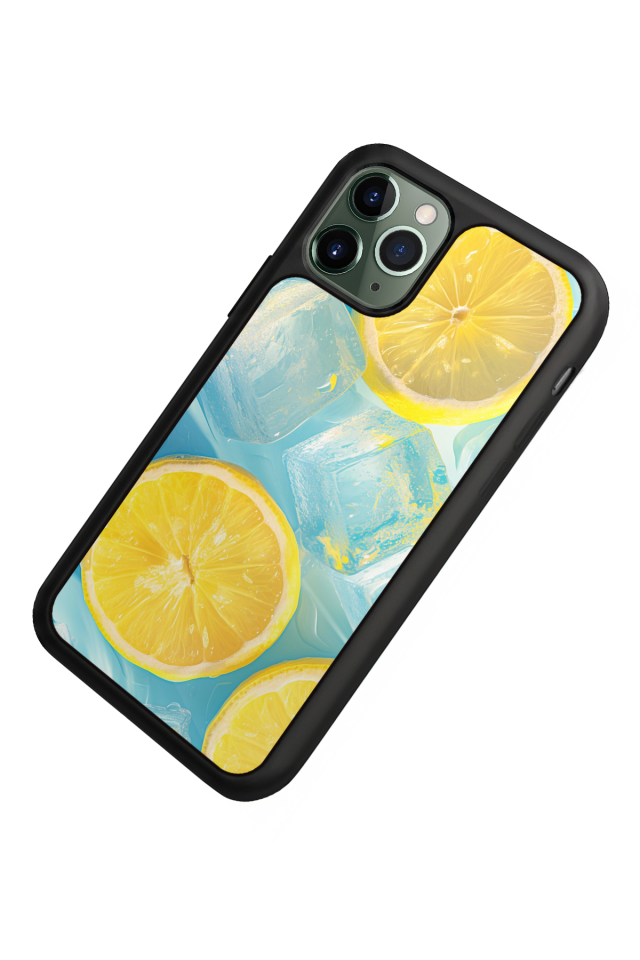 iPhone 11 Pro Uyumlu Limon Tasarımlı Glossy Premium Kılıf